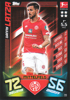 Danny Latza 1. FSV Mainz 05 2019/20 Topps MA Bundesliga #233